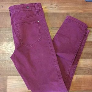 Pilcro and the leather press burgundy jeans size02
